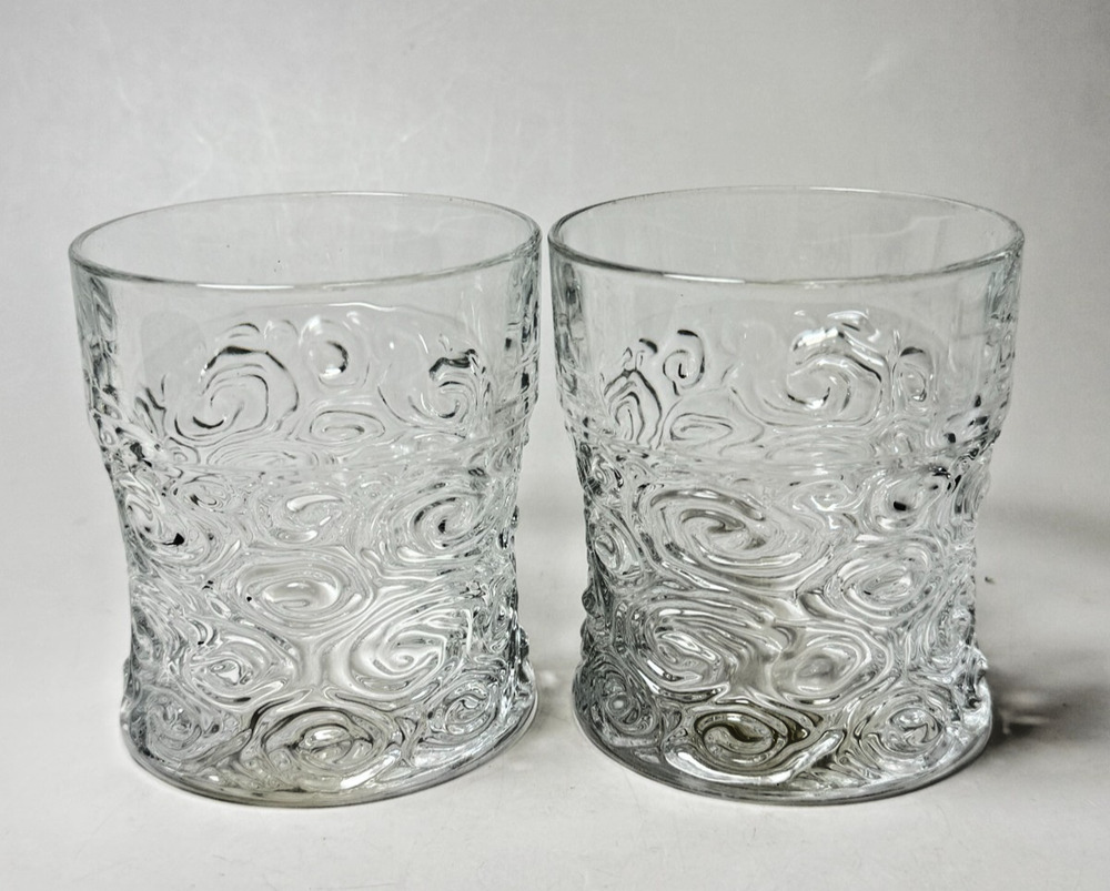 2 RCR Crystal Mixology Sound Soul Double Old Fashioned Glasses Barware Italy